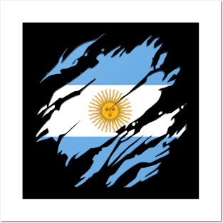 Proud Argentina Flag, Argentina gift heritage, Argentinian girl Boy Friend Posters and Art